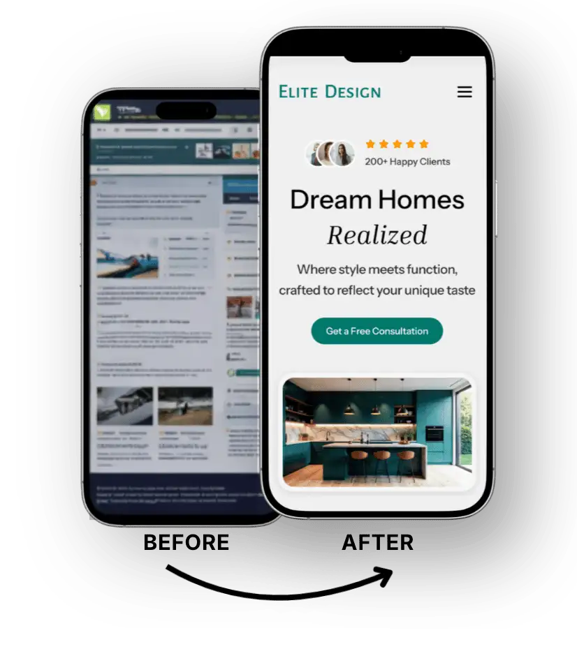 Beacon Grove Web Design homepage mockup